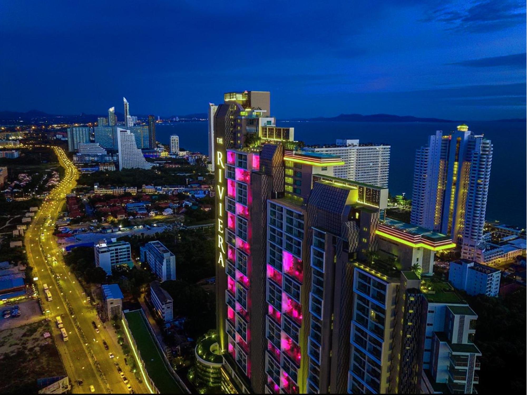芭提雅高层海景奢华公寓the Riviera Jomtien生香家直达海滩2704 Dış mekan fotoğraf