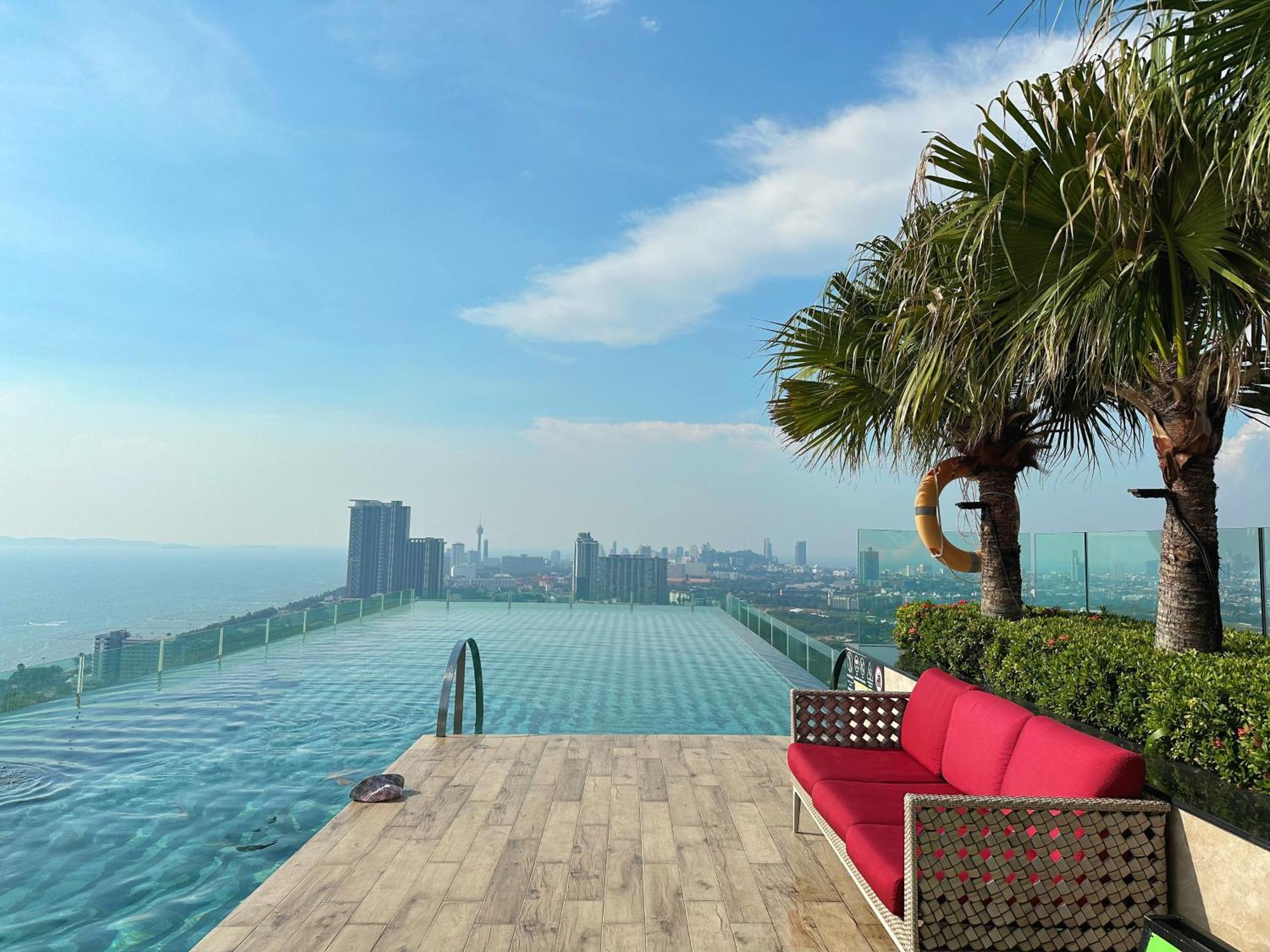 芭提雅高层海景奢华公寓the Riviera Jomtien生香家直达海滩2704 Dış mekan fotoğraf