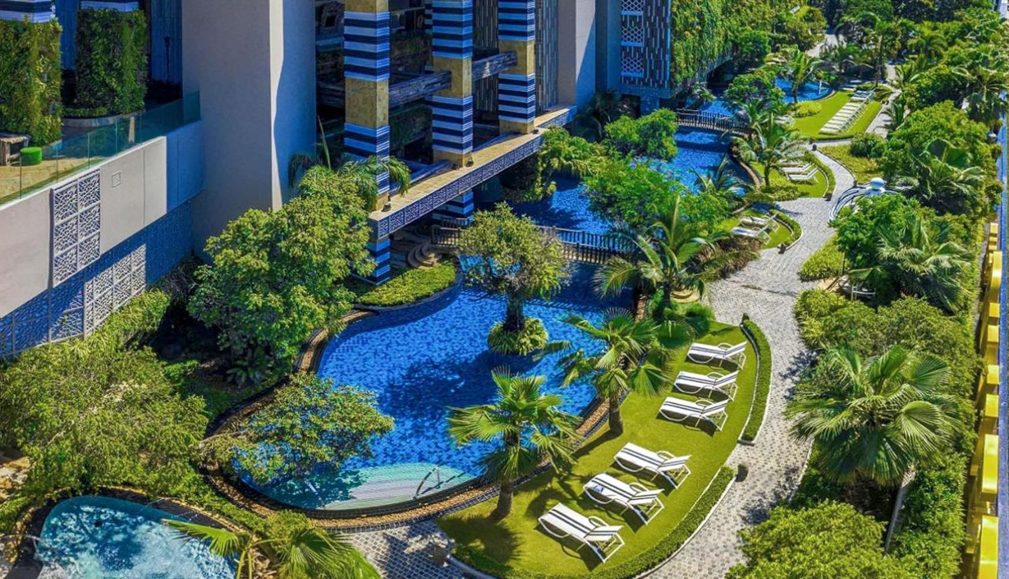 芭提雅高层海景奢华公寓the Riviera Jomtien生香家直达海滩2704 Dış mekan fotoğraf