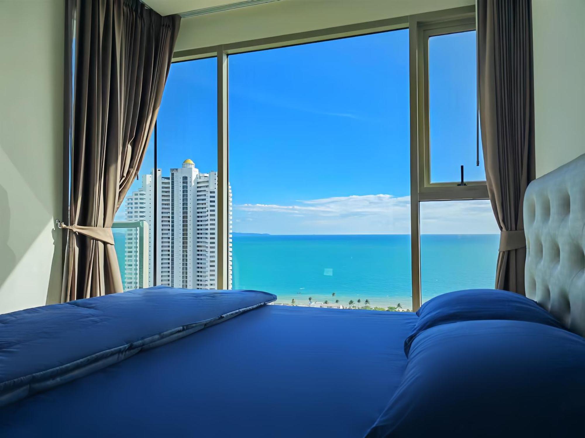 芭提雅高层海景奢华公寓the Riviera Jomtien生香家直达海滩2704 Dış mekan fotoğraf