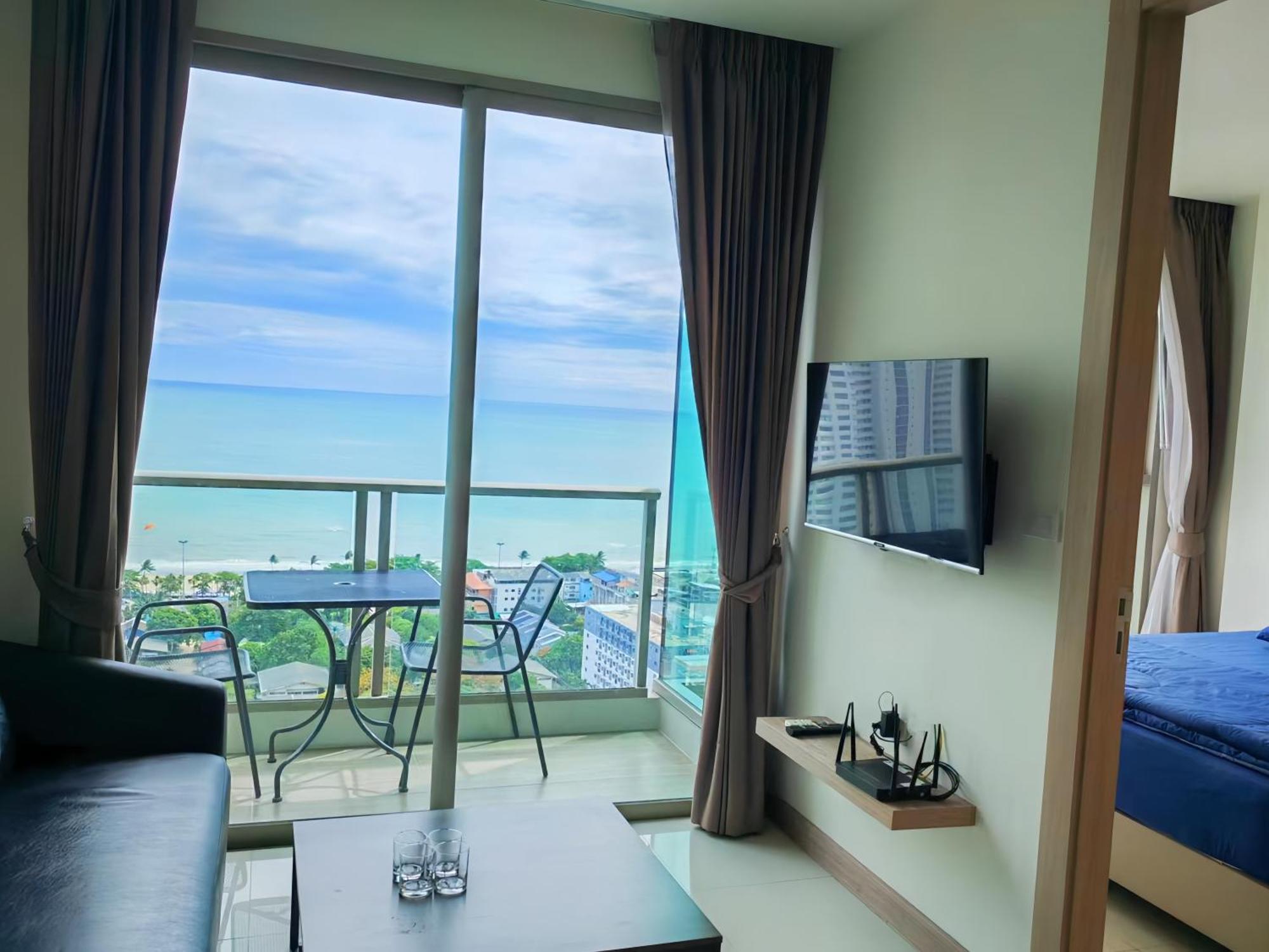芭提雅高层海景奢华公寓the Riviera Jomtien生香家直达海滩2704 Dış mekan fotoğraf